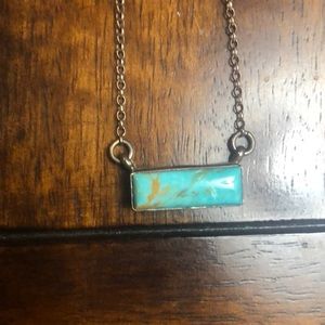 Turquoise Bar Necklace
